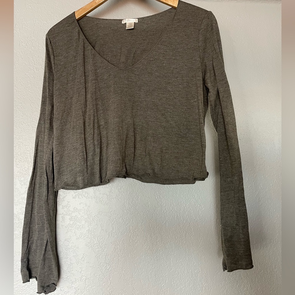 Dark green long sleeve shirt
